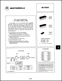 Click here to download MC14504BDEBS Datasheet