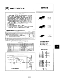 Click here to download MC14508BCLS Datasheet
