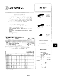 Click here to download MC14527BCLDS Datasheet