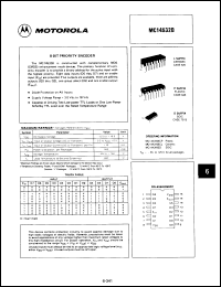 Click here to download MC14532BCLS Datasheet