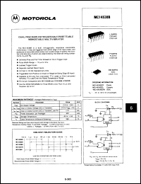 Click here to download MC14538BDEBS Datasheet