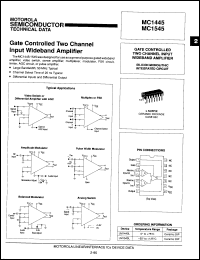 Click here to download MC1445F Datasheet