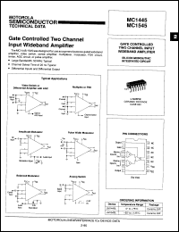 Click here to download MC1445LDS Datasheet