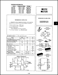 Click here to download MC1712CP Datasheet