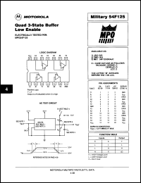 Click here to download 54F125/BDAJC Datasheet