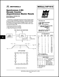 Click here to download MC54F161AJDS Datasheet