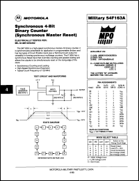 Click here to download MC54F163AJDS Datasheet