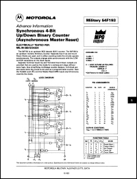 Click here to download 54F193/B2AJC Datasheet
