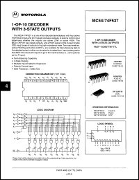 Click here to download 54F537/BRAJC Datasheet