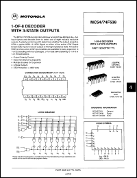 Click here to download MC74F538ND Datasheet