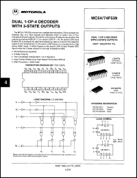 Click here to download MC74F539JD Datasheet