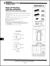 Click here to download 54HC112M/B2CJC Datasheet