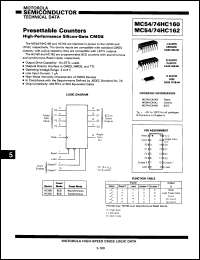 Click here to download 54HC160/BEAJC Datasheet