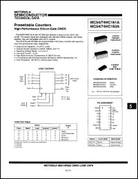 Click here to download MC74HC163NDS Datasheet
