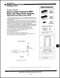Click here to download MC74HC266NDS Datasheet