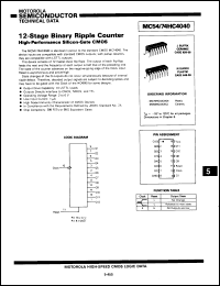 Click here to download 54HC4040M/B2CJC Datasheet