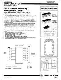 Click here to download MC74HC533NS Datasheet