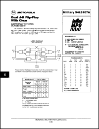 Click here to download 54LS107A/B2AJC Datasheet