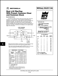 Click here to download 54LS114A/BDAJC Datasheet