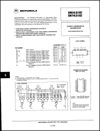 Click here to download SN74LS182JS Datasheet
