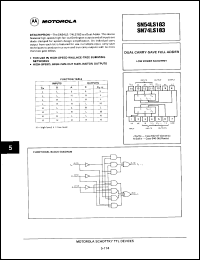 Click here to download SN74LS183NS Datasheet