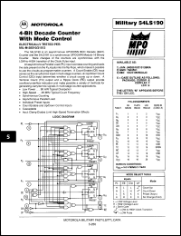 Click here to download 54LS190M/B2AJC Datasheet