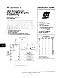 Click here to download MCC74LS194 Datasheet