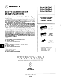 Click here to download SN74LS249JS Datasheet