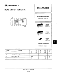 Click here to download SN74LS260JDS Datasheet