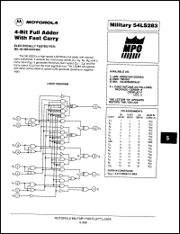 Click here to download 54LS283M/B2AJC Datasheet