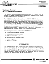Click here to download MC68000P8T Datasheet