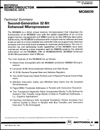 Click here to download MC68030FE50 Datasheet