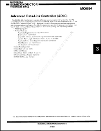 Click here to download MC6854SDS Datasheet