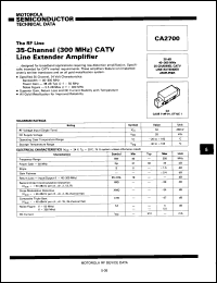 Click here to download CA2700 Datasheet