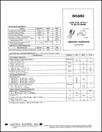 Click here to download CV12253 Datasheet