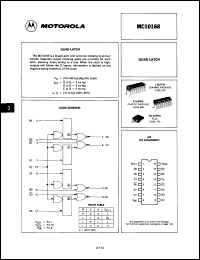 Click here to download MC10168PDS Datasheet