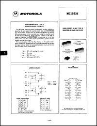 Click here to download MC10231PD Datasheet