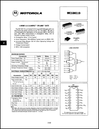 Click here to download MC10H119LS Datasheet