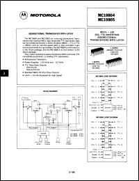 Click here to download MC10805L Datasheet