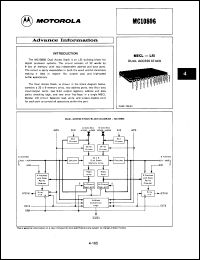 Click here to download MC10806L Datasheet