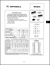 Click here to download MC10H103LDS Datasheet