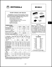 Click here to download MC10H141LDS Datasheet