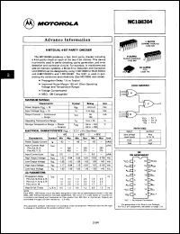Click here to download MC10H304PDS Datasheet