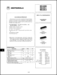 Click here to download MC12013DEBS Datasheet