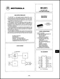 Click here to download MC12071L Datasheet