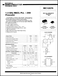 Click here to download MC12076L Datasheet