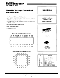 Click here to download MC12100DW Datasheet