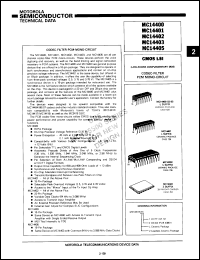Click here to download MC14400L2 Datasheet