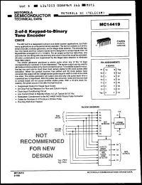 Click here to download MC14419LS Datasheet