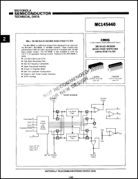 Click here to download MC145440P Datasheet